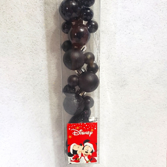 Disney Mickey Mini Xmas tree ornaments 8pz Black - Picture 2 of 7